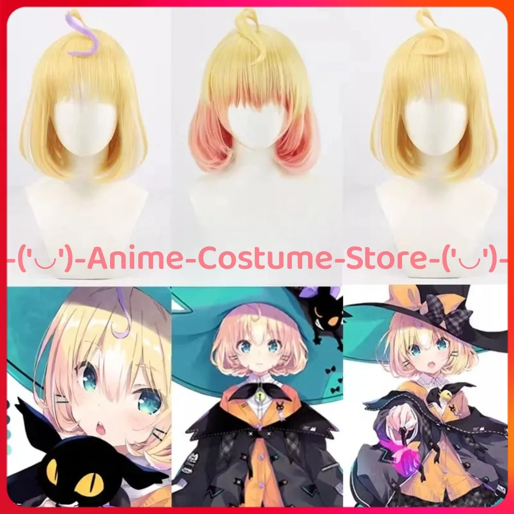 

NIJISANJI VTuber Parfait Millie, парик для косплея, персонаж аниме, Хэллоуин, карнавальный костюм для вечеринки, парики, термостойкие синтетические волосы