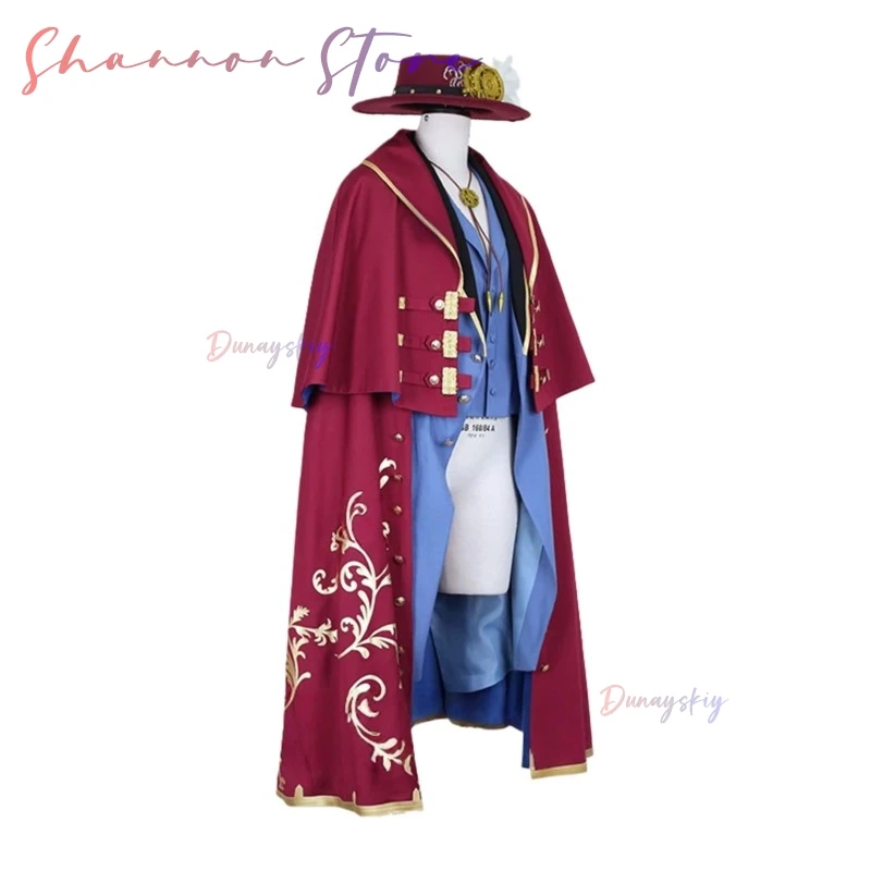 Jack The Ripper From Records Of Ragnarock Jack The Ripper Cosplay תחפושות Halloween תחפושותs Cloak Custom Size Hat Blue Party view 3