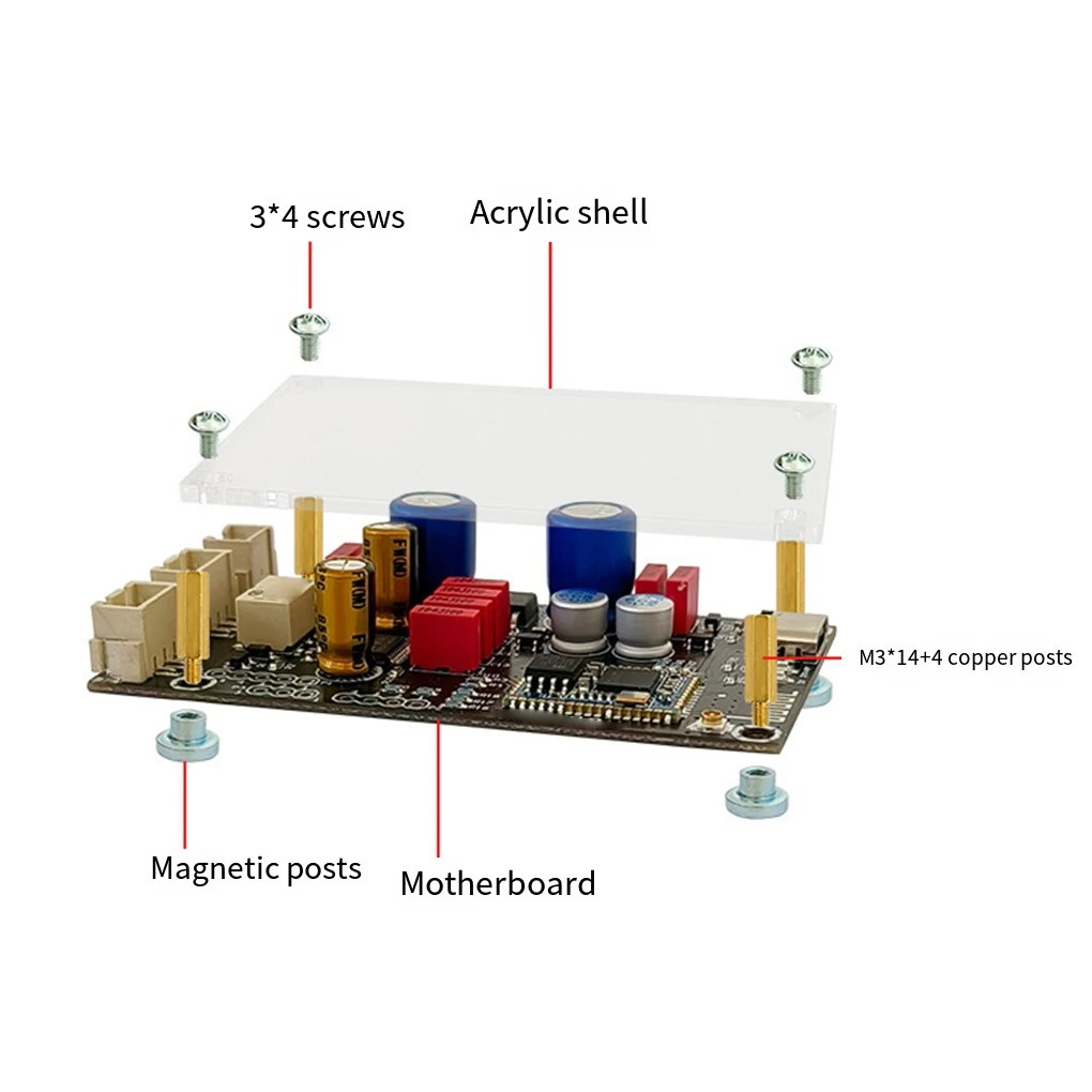 APTX HD QCC5125 LDAC Беспроводной адаптер Bluetooth 5.1 Плата приемника ЦАП Плата аудиодекодера 24 бит/96 кГц LDAC