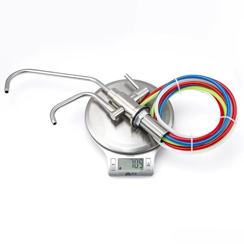 

2-точечный кран из нержавеющей стали 304, машина для чистой воды RO, бытовой очиститель воды, концентрированное восстановление воды