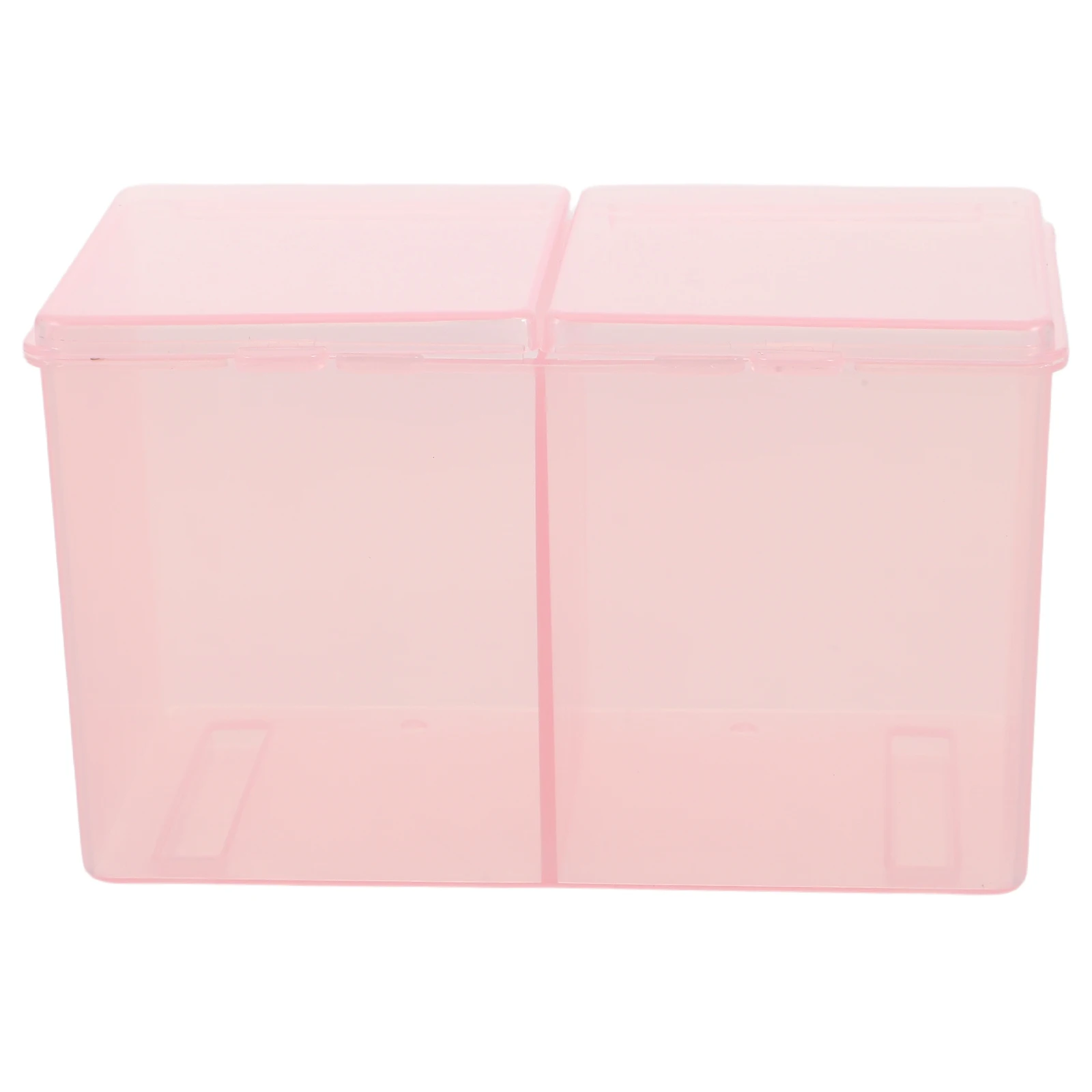 

Nail Toolbox Tray 2 Compartments Storage Organizer Removable Swab Brush Holder Salon Equipment Container Tool Kit
