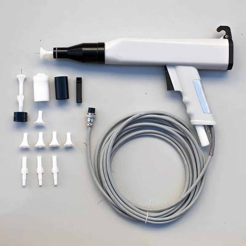 Electrostatic Powder Coating Gun KCI 801 Manual Automatic Spray Gun Parts For Metal Surface Spraying Industrial Paint Finishing