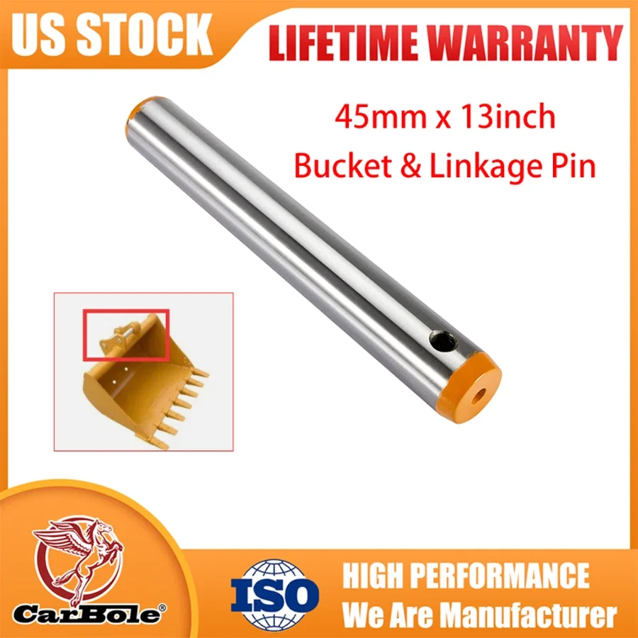 

Новый универсальный палец ковша экскаватора 45 мм x 330 мм (13 дюймов) для CAT, Deere, Komatsu (США)