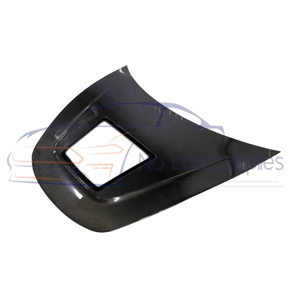 Carbon Fiber Front Engine Hood Bonnet for Tesla Model 3 Performance Sedan 4-Door