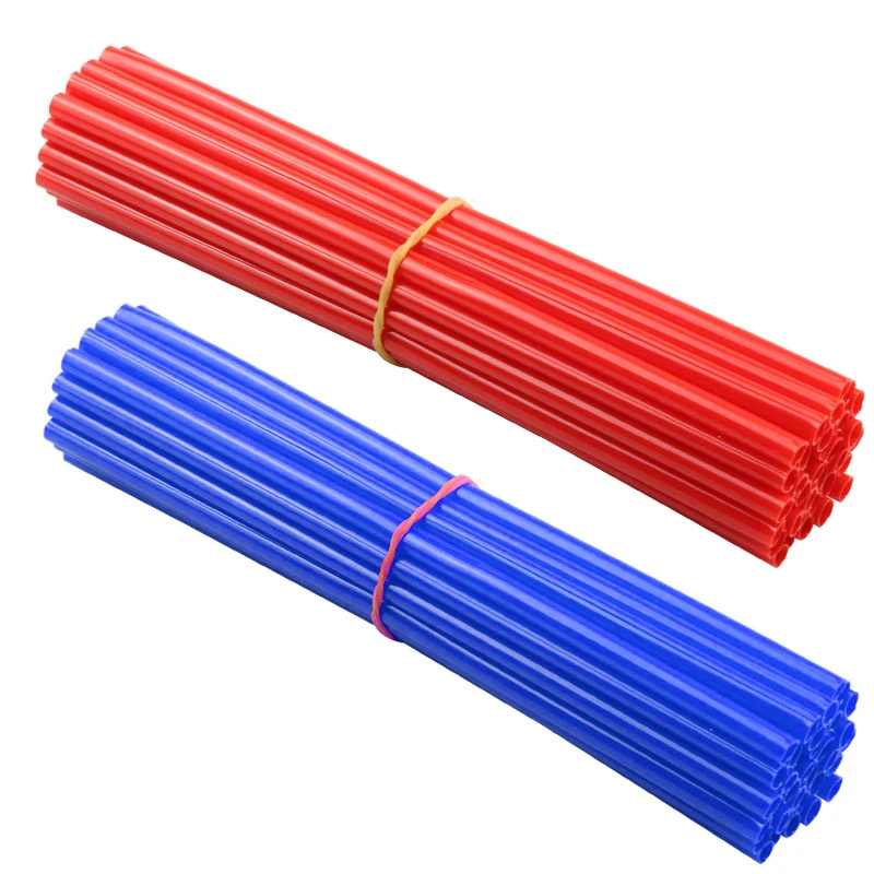 36 pz moto ruota parasched Protector avvolge cerchi Skin Trim Covers tubo per Motocross bicicletta Bike Cool accessori 12 colori