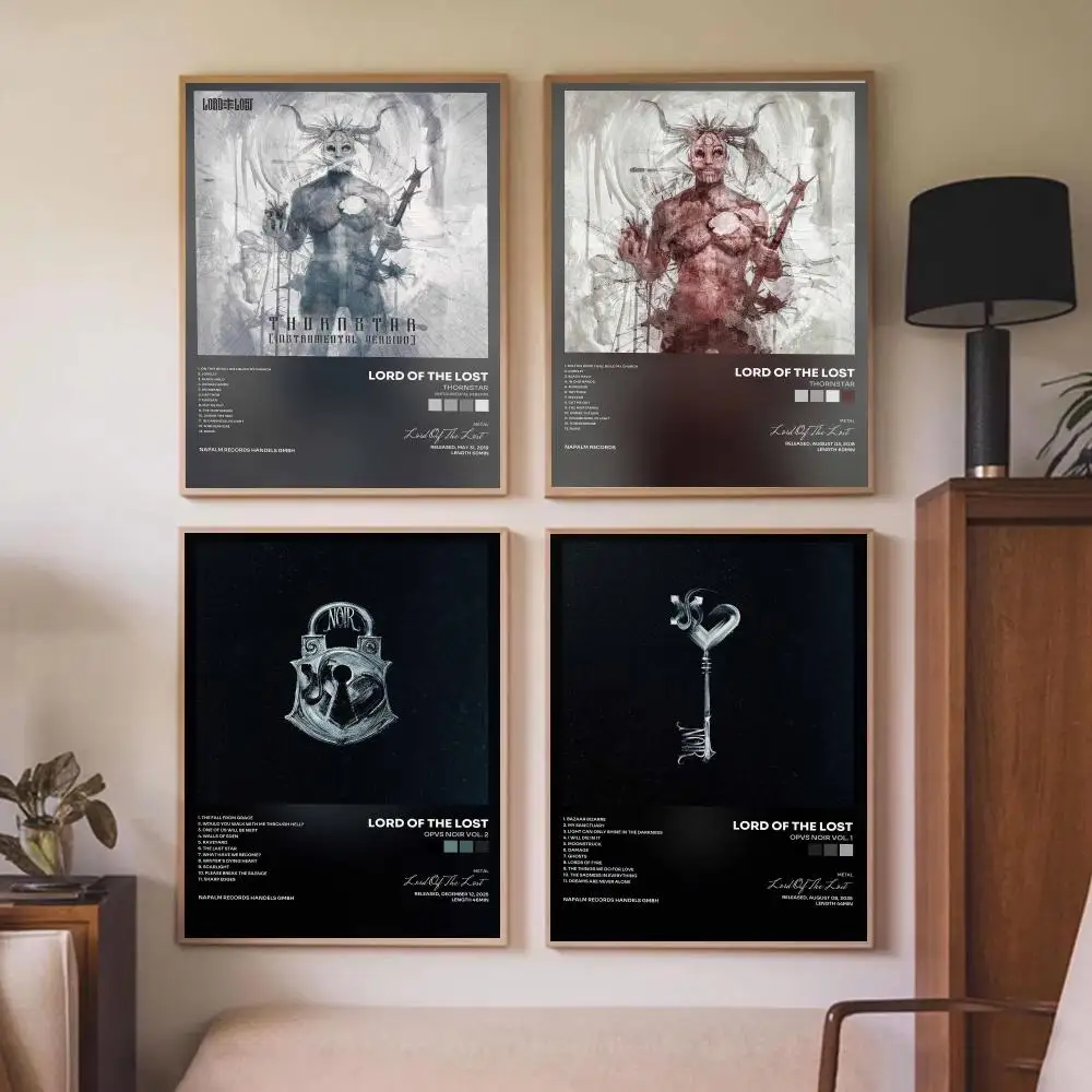 Metal Band L-Lord Of The Lost Poster Wall Art Prints for Bedroom Living Room Office Home Decoration Hanging Artwork Gift