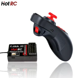 HOTRC DS600  CH 2.4GHz FHSS Radio System Transmitter Six Channel Fixed Speed One Hand Remote Control For Done/Ship Toys Model