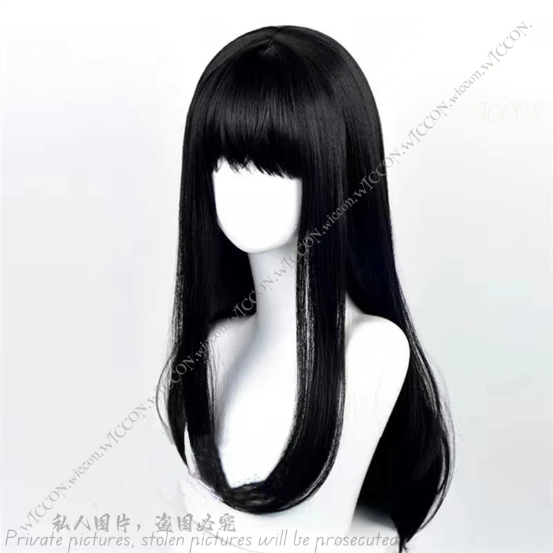 Love and Deep Space Halloween Costume Wig, Anime Game, Comic-Con, Mascarada, Miss, Preto, Disfarce, Festivais