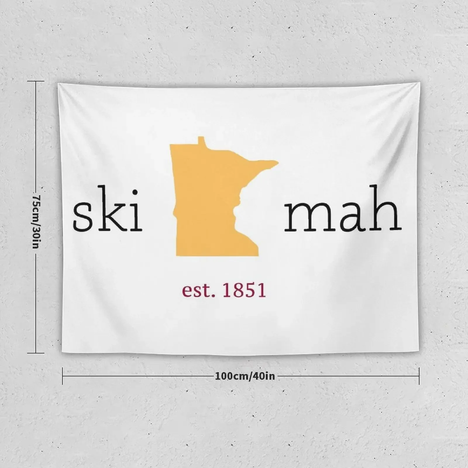 ski u mah Tapestry Home Decor Aesthetic Room Aesthetic Tapestry