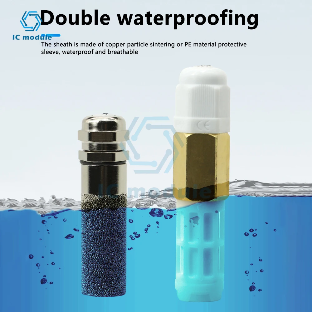 Temperatura e Umidade Sensor Transmissor, Sonda Impermeável, RS485 Collector, DC5-28V