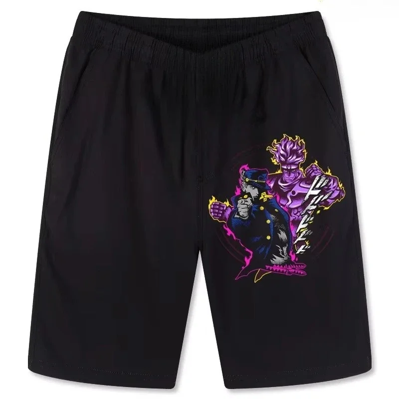 

Шорты в стиле аниме «Невероятные приключения», мужские летние модные женские дышащие повседневные шорты для спортзала с пятью точками, быстросохнущие пляжные брюки