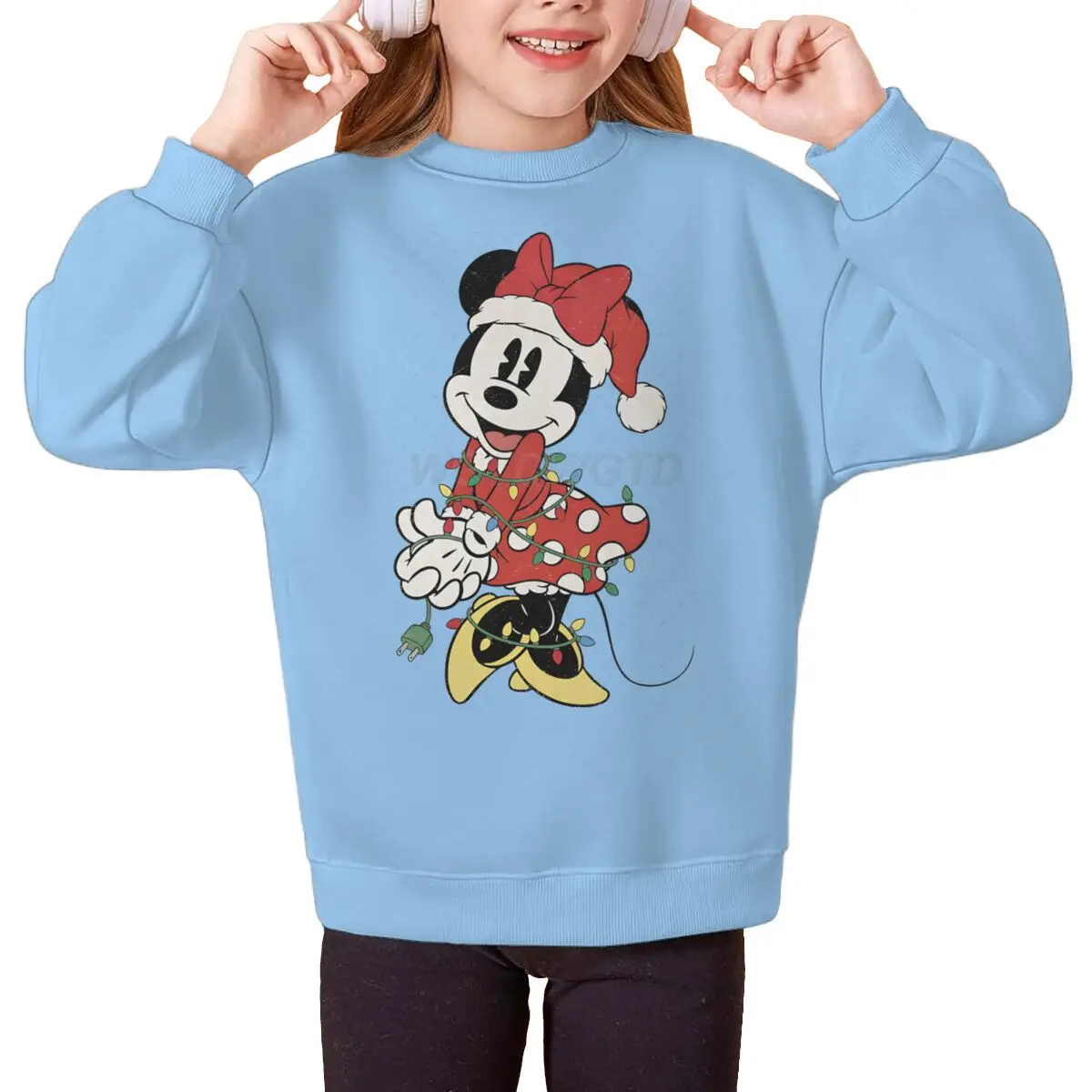ملابس الفتيات اللطيفة ميني ماوس كاواي الكرتونية هدية سويت شيرت للفتيات الصغيرات ملابس حفلات عيد الميلاد بلوفرات كرتونية بأكمام طويلة