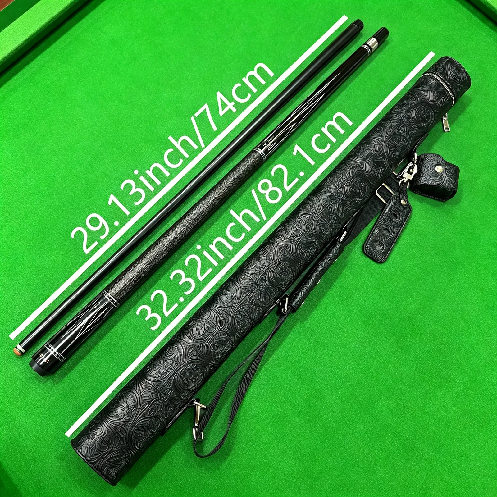 High-end Billiard Cue Set: 11.5mm Tip, 1/2 Stainless Steel Quick Joint, Cue Case Included, Perfect Holiday Gift
