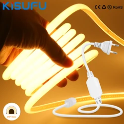 270 Degree High Bright 220V COB Neon LED Strip Waterproof Outdoor 288 LEDs/m High Density Flexible Linear Lighting Tape 1M-50M