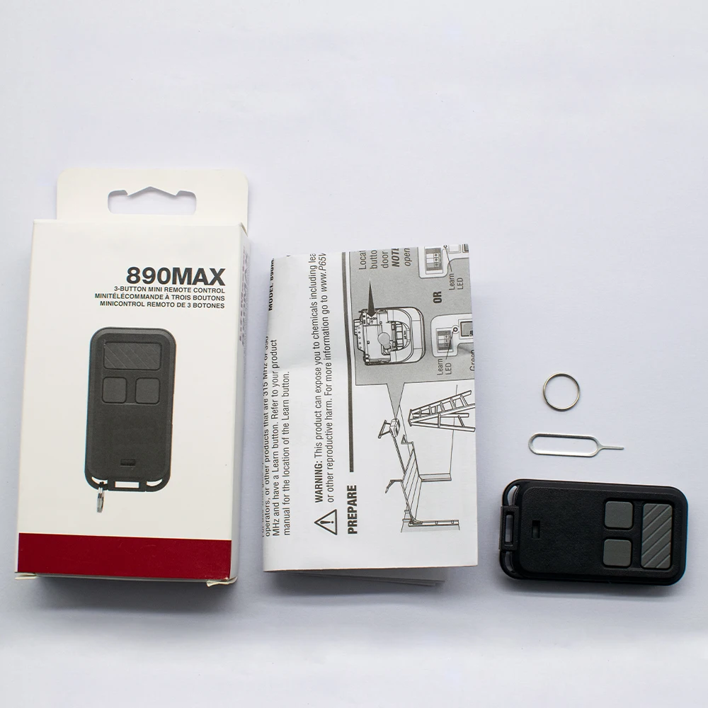 Замените 890MAX 893MAX пульт дистанционного управления устройством открывания гаражных ворот 310 МГц 315 МГц 390 МГц мини-брелок
