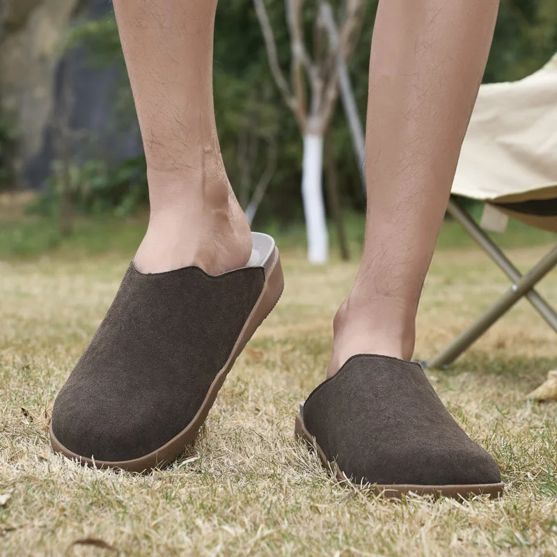 Fashion Mens Muller Shoes New Style Summer Drag Leisure Walk Male Half Slippers Outdoor Lazy Flats Business Casual_vogvips.com