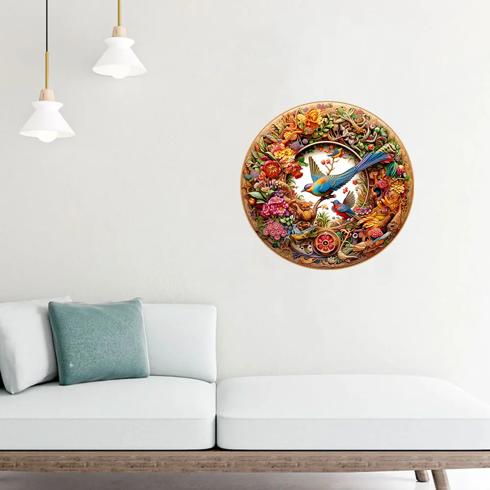 Gubao Disk Flying Bird Wooden Puzzle Personalized 3D Puzzle Adult Children's Gift Education Children's Toy Game