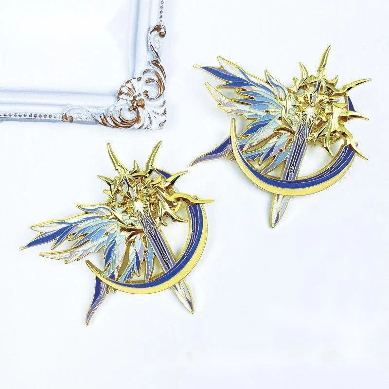 Honkai Star Rail Phainon Cosplay Badge Anime Style Metal Brooch For Jacket Bag Decoration Halloween Gift Collectible Khaslana