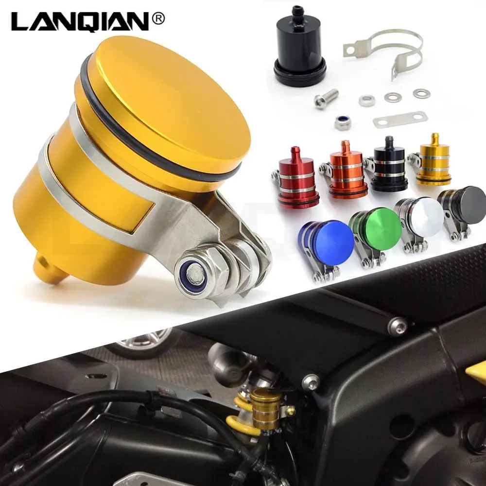 Universal Cnc Motorcycle Rear Brake Fluid Reservoir Clutch Tank Oil Fluid Cup for Buell XB12Ss XB9/12R/12Scg/12X adventure