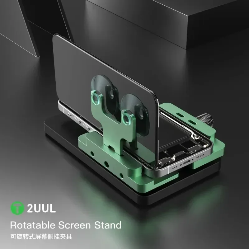 

2UUL Multi-function Rotatable Screen Stand Fixture BH06 Touch Screen Side Hanging Clamp Back Cover Opening Phone Repair Fixture
