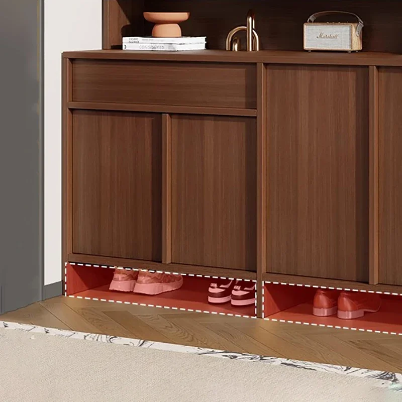 Factory Direct 2026 Retro American Living Room Cabinets Mid Century Nordic Aesthetic Trendy Shoe Cabinets Rustic Drawers Meubles