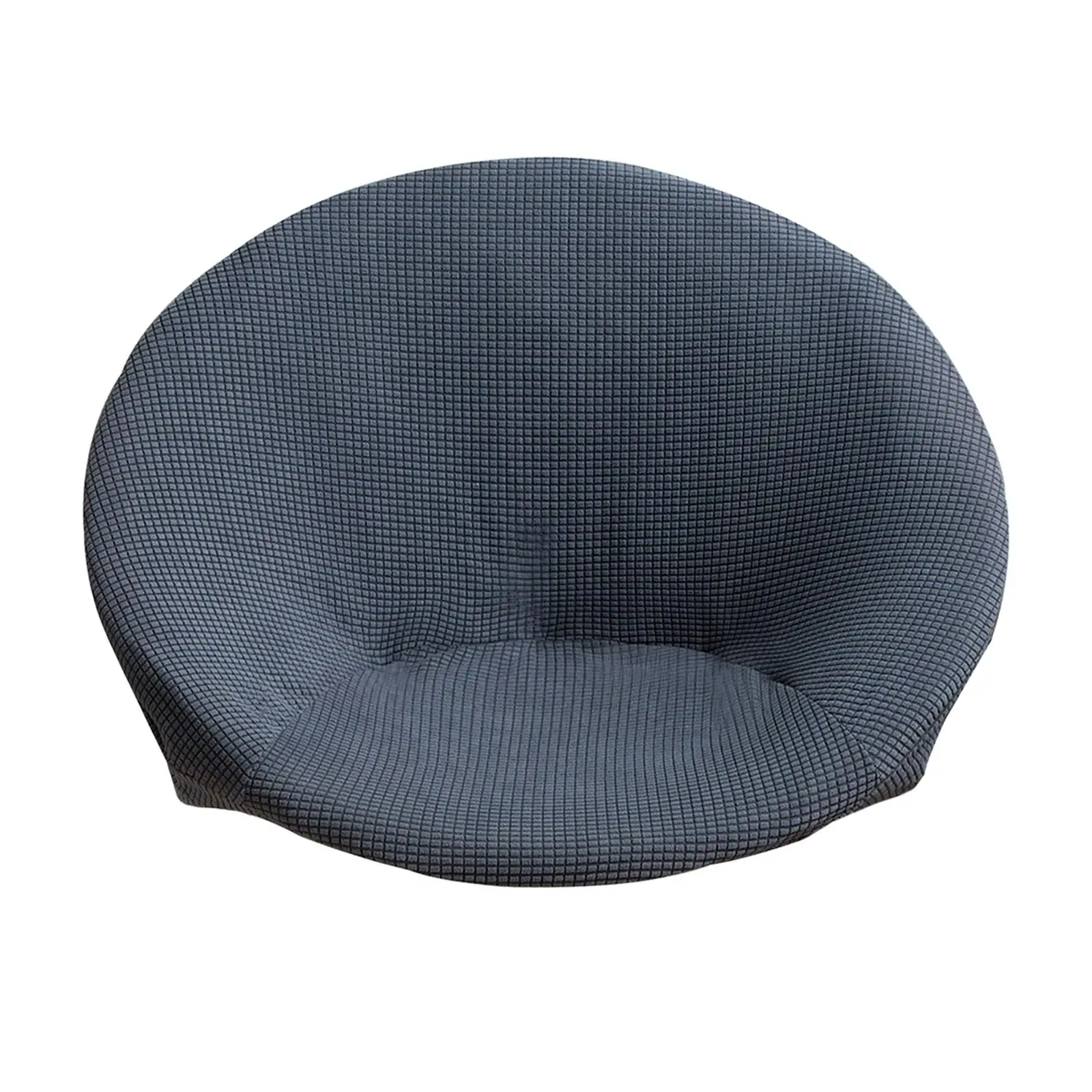 Washable Round Saucer Chair Slipcover Stretch Velvet for seat Cushion Cover for Living Room Armchair