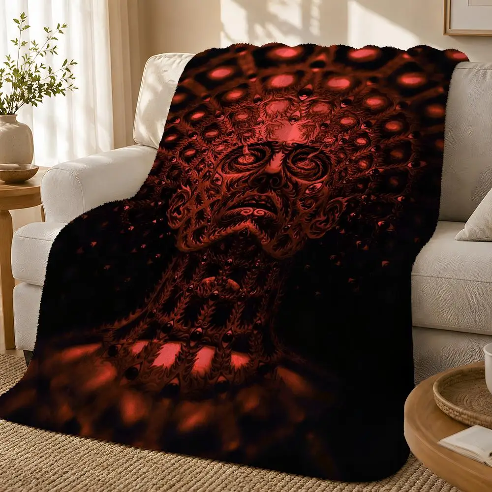 Rock Band Tool Throw 1pc Flannel Blanket Soft Lightweight Warm Cozy For Bedroom Sofa Bed