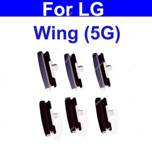 Bilashmart Power Volume Buttons LG Wing 5G LM F100 On Off Power Volume Side Keys Cell Phone Small Button Replacement