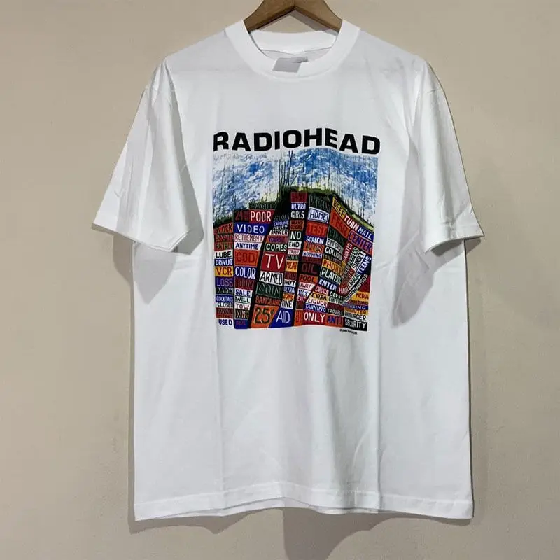 

Мужская и женская модная брендовая футболка с короткими рукавами в европейском и американском стиле в стиле ретро, уличная футболка из чистого хлопка с принтом