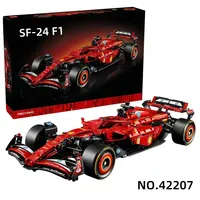1361pcs Technical Racing F1 SF Series RaceCar 42207 Supercar Assemble Puzzle Model Adult Car Kit for Children Gifts