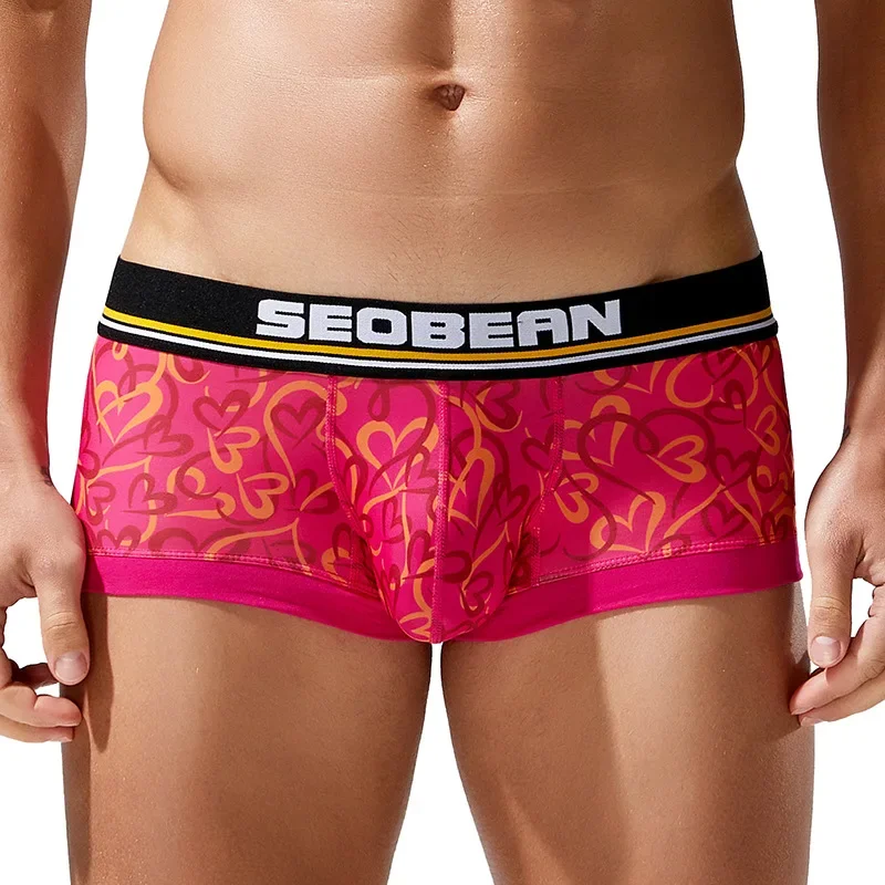 2025 ملابس داخلية جديدة للرجال نمط طبقة واحدة جيب الملاكمين البوليستر ملابس داخلية رقيقة مريحة D250210 #2