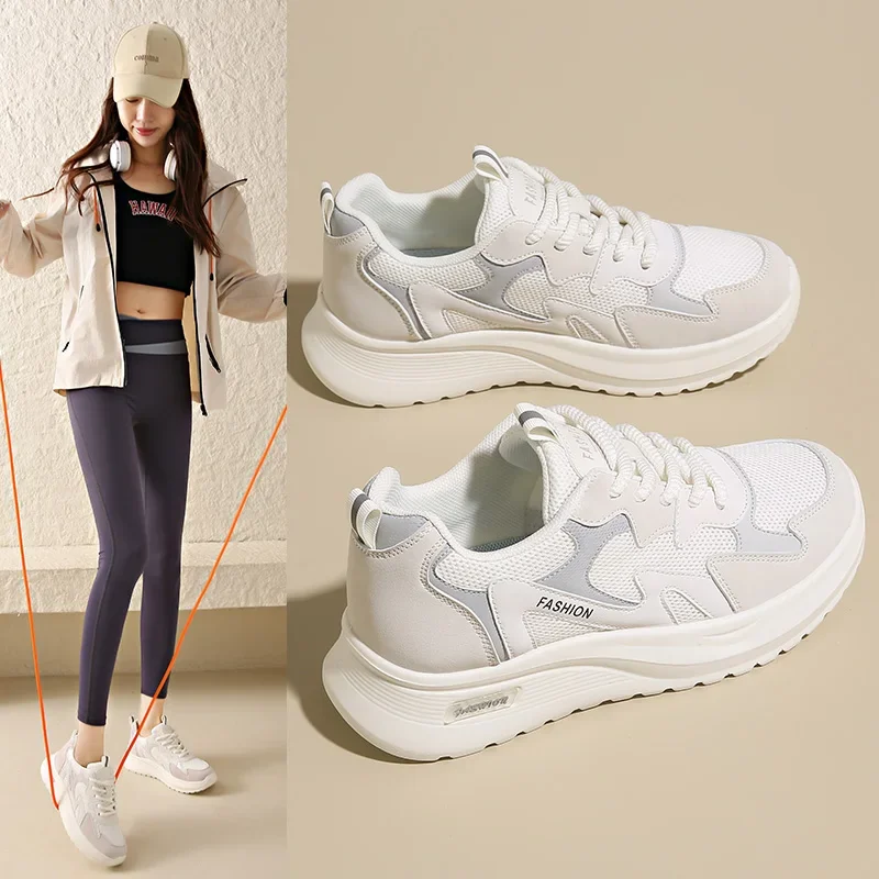 Four Seasons Explosive Women's Sports Casual Shoes Polyurethane Ultra-light Sole Breathable Women's Shoes Outdoor Running Shoes