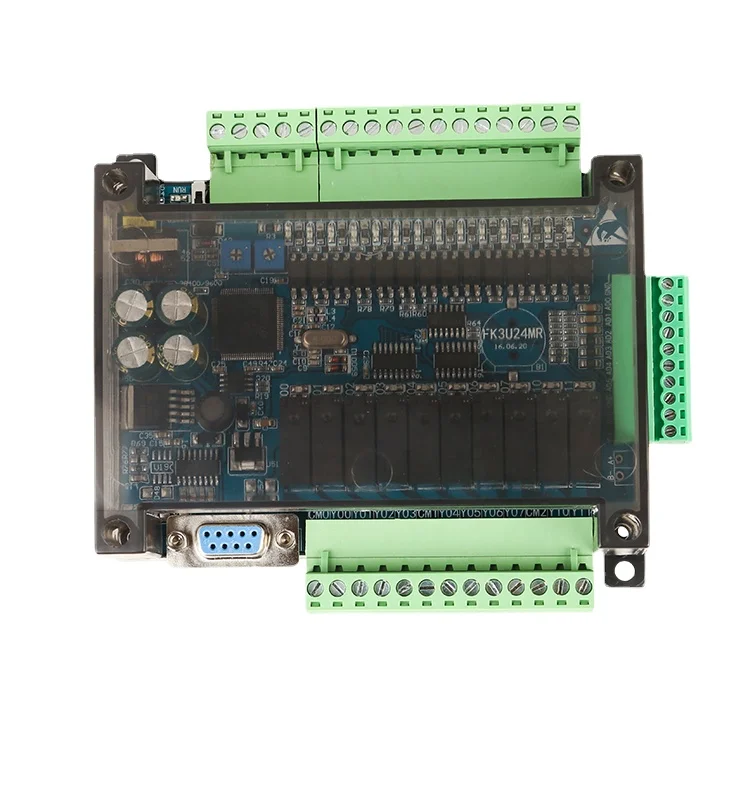 

Domestic brand PLC industrial control board 14 input 10 output 6AD 2DA FX3U-24MR FX3U-24MT