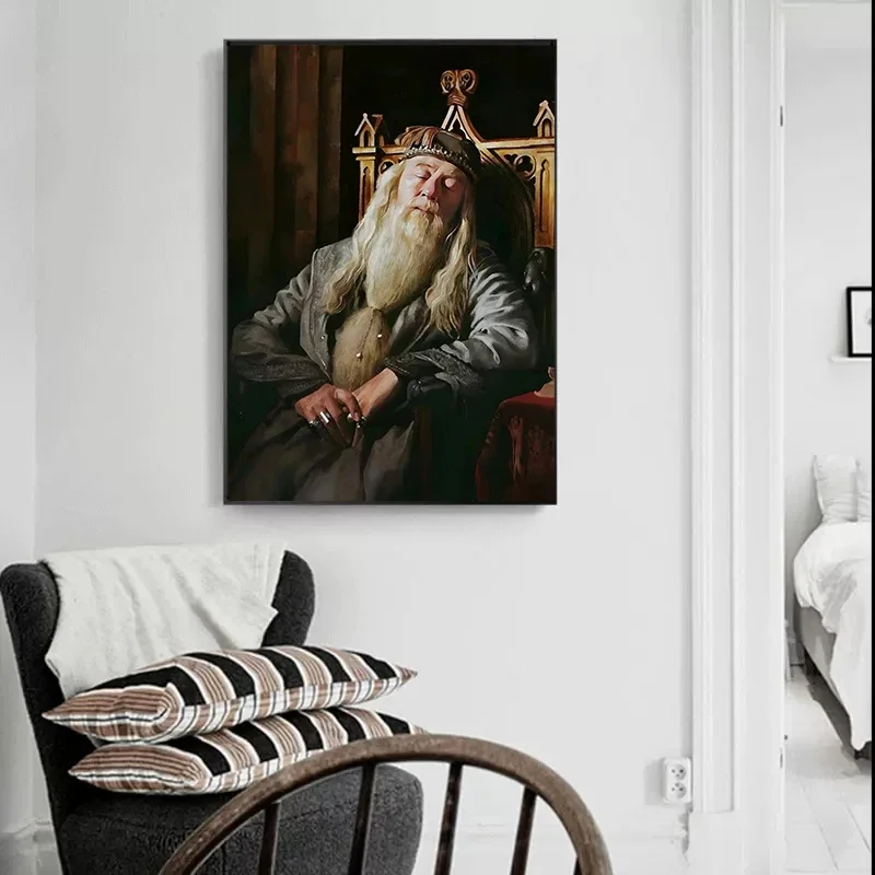 Vintage Headmasters معرض صور ملصق طباعة البروفيسور النوم قماش اللوحة معالج ماجيك المدرسة المشارك ديكور المنزل هدية