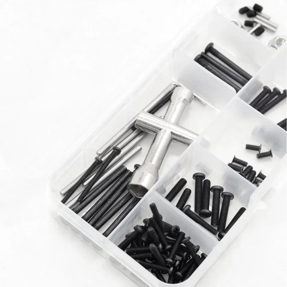 For Hyper Go MJX 1/16 16207 16208-09-10 H16 H16BM RC Car Spare Parts Remote Control Car Modification Screw Tool Accessories Box