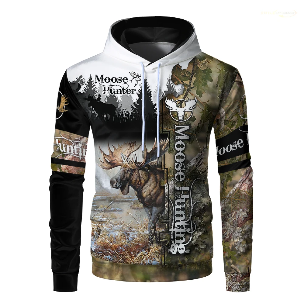 

2024 New Outdoor Fishing Camping Hunting Hoodie Camouflage 3D Print Men And Women Hoody Fashion Cool Casual Boy Sweatshirts Tops