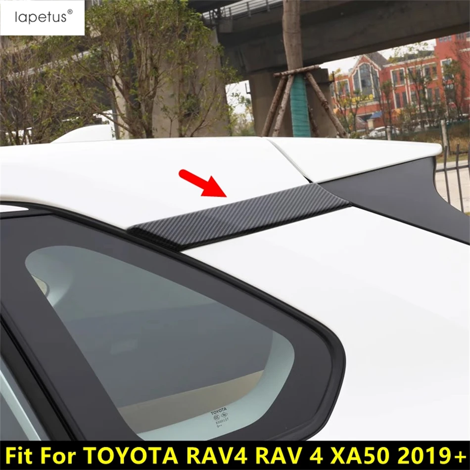 

Car Rear Window C Pillar Panel Sequins Cover Trim Accessories For Toyota RAV4 XA50 2019 2020 2021 2022 2023 2024 RAV 4 Hybrid