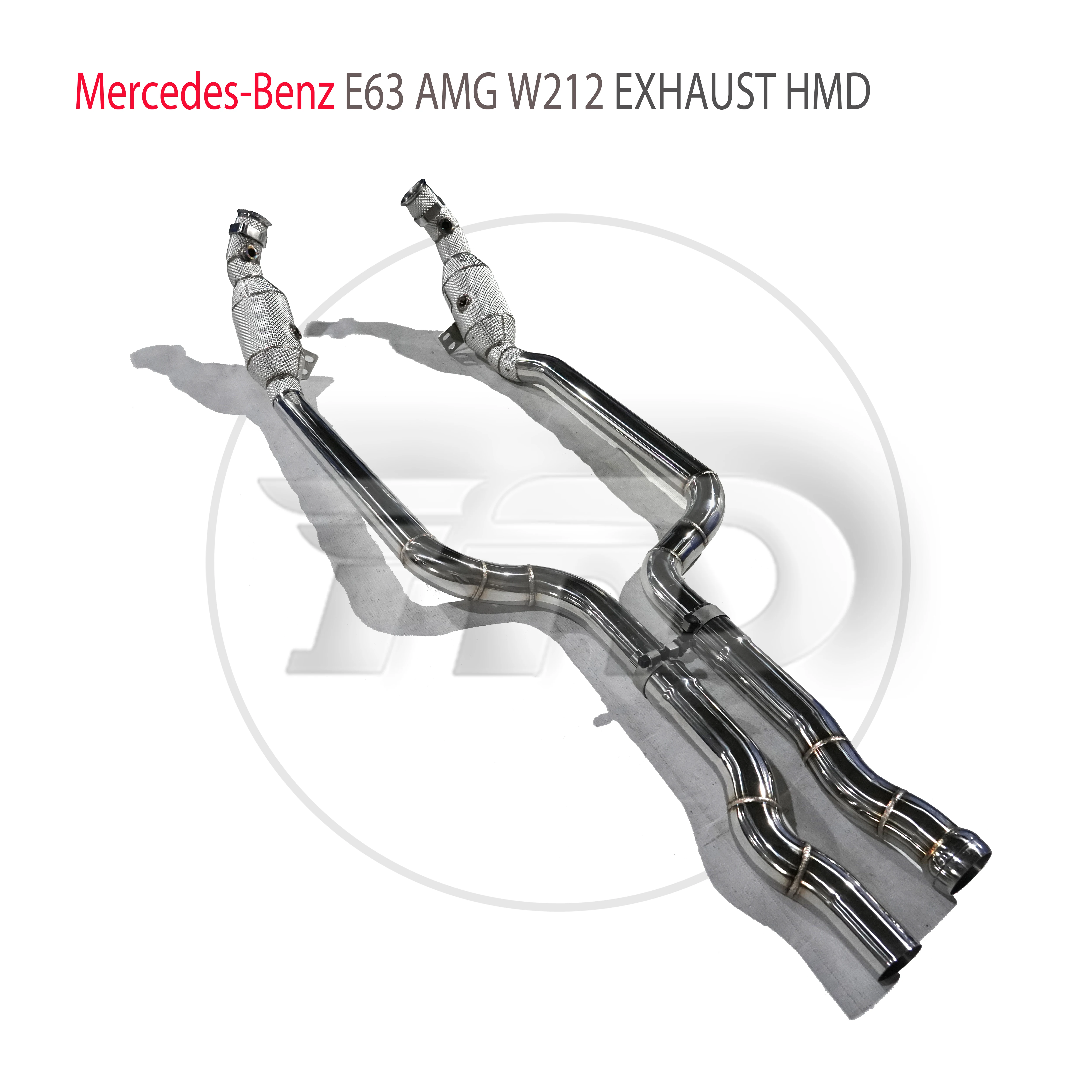 HMD Exhaust System High Flow Downpipe for Mercedes Benz AMG E63 E63S CLS63 CLS63S Car Accessories With Catalytic Header