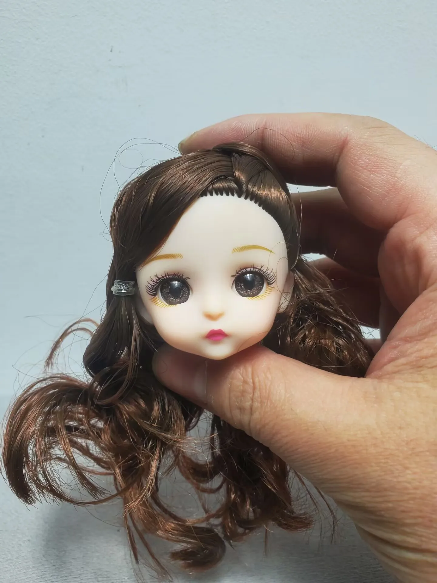 1/6 Doll Heads Princess Female white Skin Tone Doll Heads Good Makeup Practice Quality Doll Head DIY Accessories