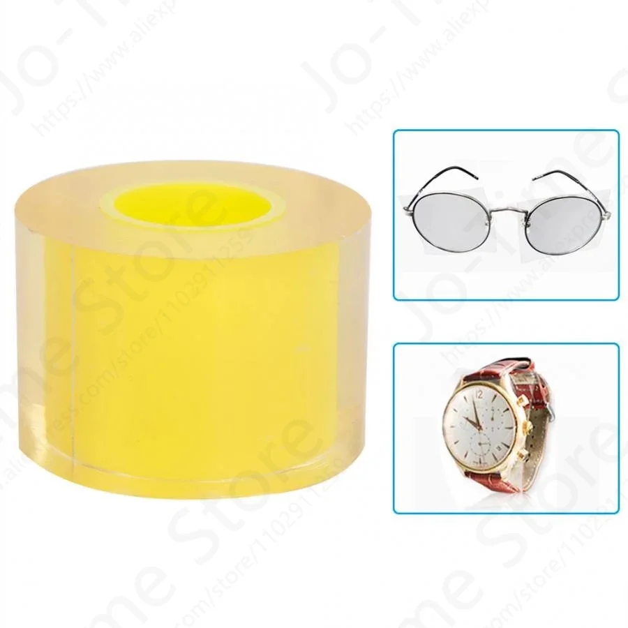 50X500Cm Jam Tangan Pelindung PVC Anti-statis Transparan Pita Film Jam Tangan Perhiasan Bagian Alat Pemeliharaan Perbaikan Aksesori Pembuat Jam