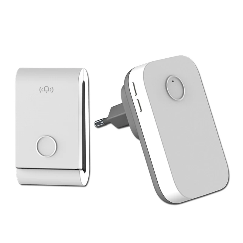 433 Mhz Self-Generating Wireless Doorbell 38 ริงโทน Dingdong Doorbell ผู้สูงอายุ Pager สําหรับ Smart Home