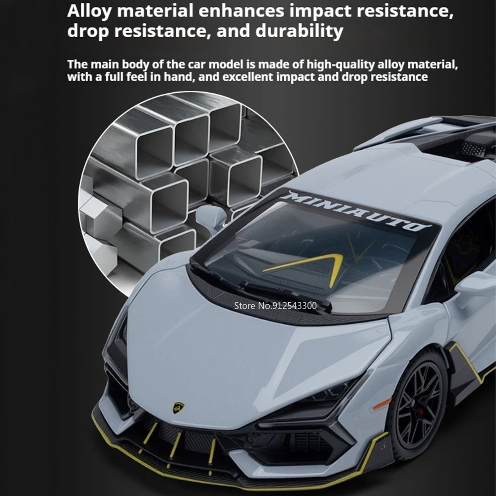 รถของเล่นรุ่น 1:32 Revuelto Mansory Countach LBWK ตัวถังโลหะ ยางยาง ล้อเลียนแบบเหมือนจริง ของตกแต่ง