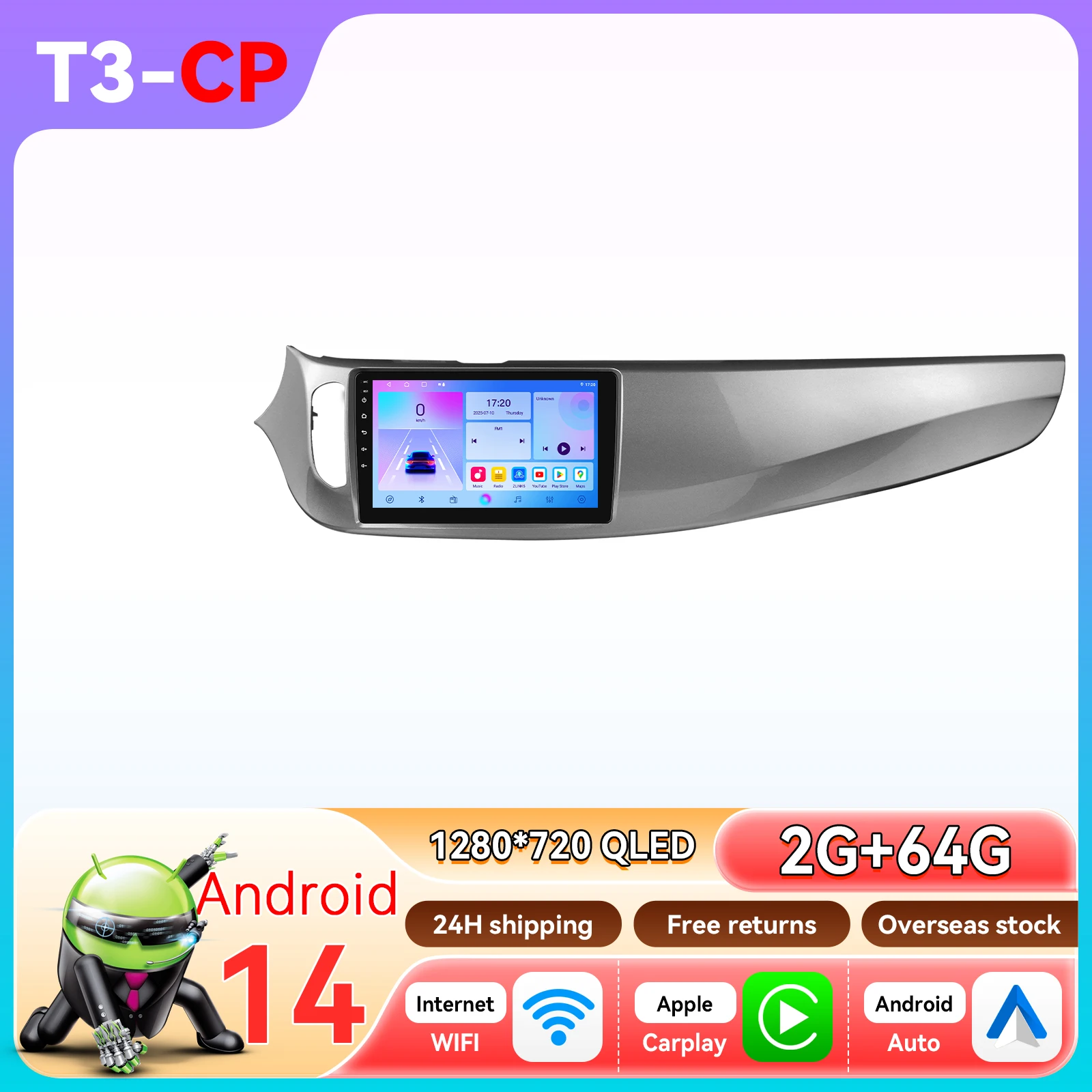 9 "Snapdragon 6115 Android 14 Autoradio Voor Alfa Romeo Giulietta 2010-2018 Auto Multimedia Speler Carplay 4G-LE BT GPS 360 Camera