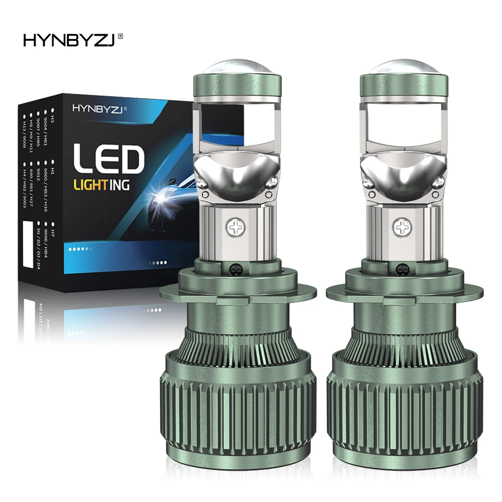 

HYNBYZJ H11 1200000LM 1000W CANBUS Car H4 LED Headlights 9005 9006 H7 LED Projector Lens Bulbs 6000K White 12V 24V Auto Headlamp