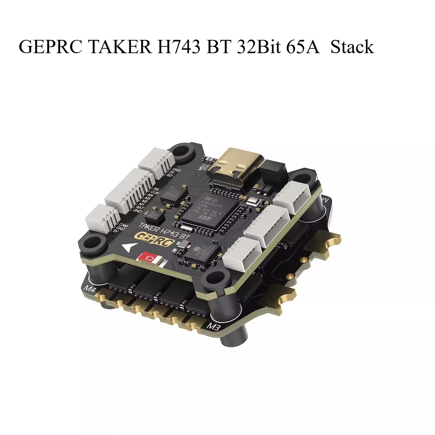 

GEPRC TAKER H743 BT 32Bit 65A ESC Flight Controller FC ESC 4 IN 1 Stack Direct Air Unit
