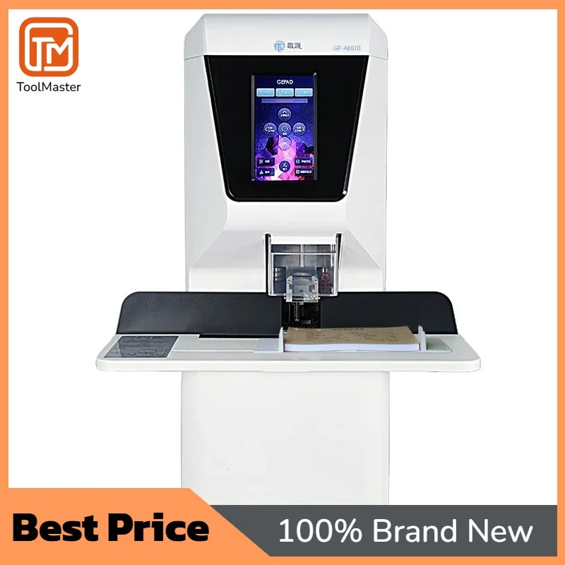 【Best Selling】Perfect Gepad GP-AE610 Fully Automatic Multi-Functional Notebook Punching Binding Machine Touch Button Control Pan