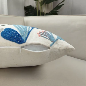 Pillow cover with decoration design for decoration, luxury pillow cover with embroidery for the sofa, 1pc 10 main sales luxury embroidered pillows - №5