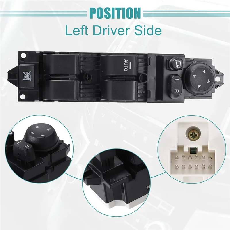 

Portable New BEK6-66-350 Power Window Master Switch Control Button For Mazda 3 M3 2.0L 2008-2009 BEK666350 12+14Pins Replacement