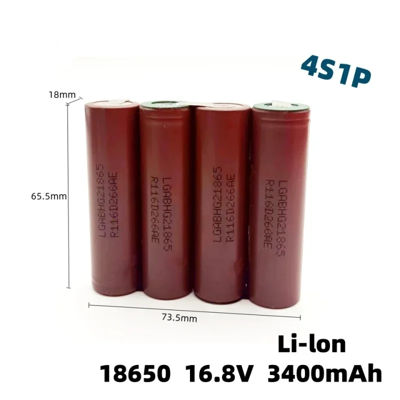 Przesyłka lotnicza 18650 Akumulator HG2 30A Wkrętarka elektryczna Akumulator litowo-jonowy 2s1p 3s1p 4s1p 5s1p 6s1p 7.4V-21V 3400/6800mAh