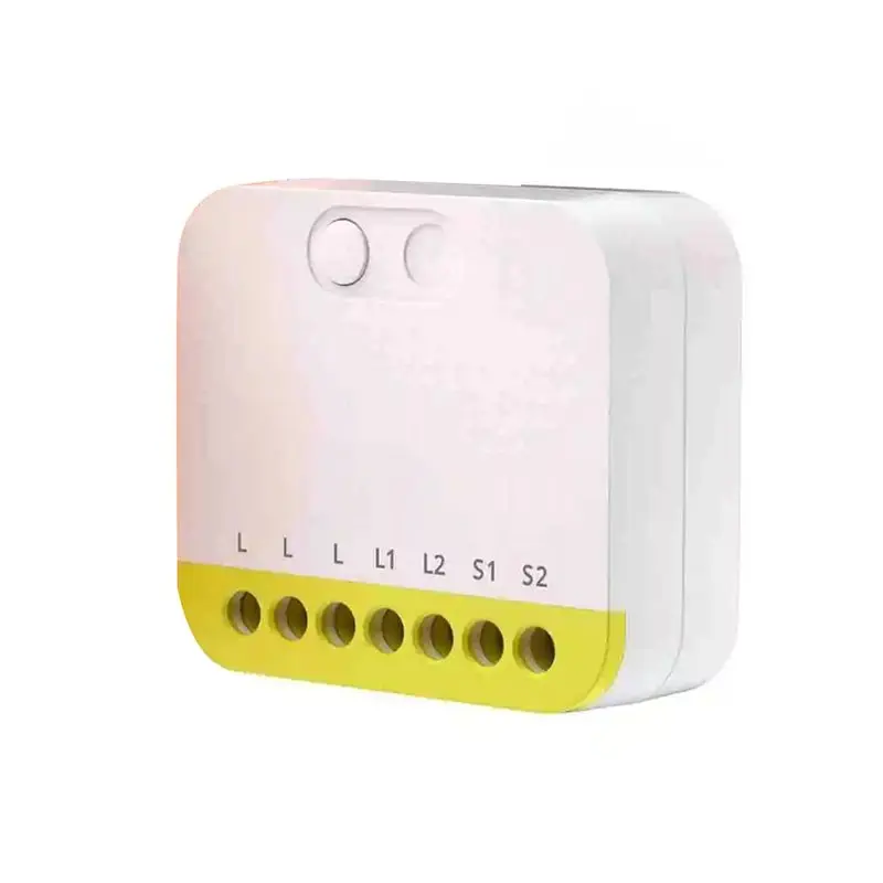 

Zigbee Single Live Wire 2-Channel Switch Module No Neutral Required Supports External Switch Require Zigbee Hub